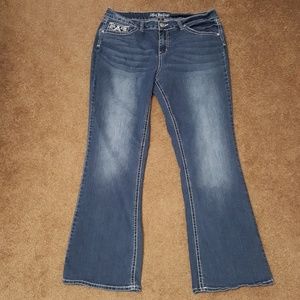 Love indigo premium blinged out jeans